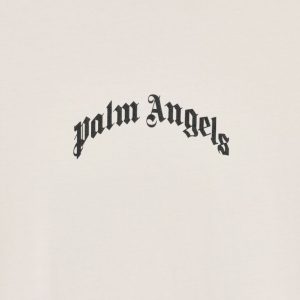 BACK CURVED LOGO SLIM TEE OFF WHITE BL