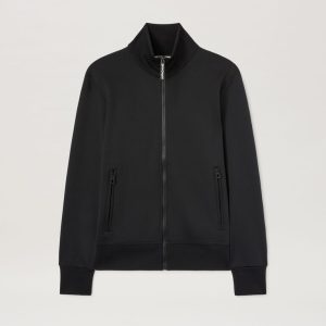 BACK CURVED LOGO TRACK JACKET BLACK – OF