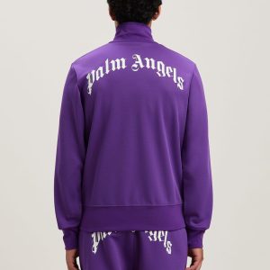BACK CURVED LOGO TRACK JACKET PURPLE