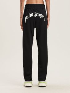 BACK CURVED LOGO TRACK PANTS BLACK – OFF