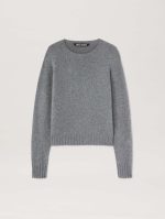 CURVED LOGO SWEATER GREY MELANGE OFF W