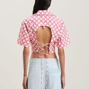 NET LOGO CRISSCROSSED SHIRT IVORY – FUCH