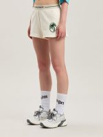 OVAL PALM SWEATSHORTS OFF WHITE – FOREST